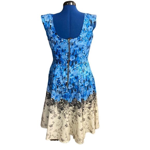 METAPHOR Women’s Dress, Size 12, Blue & Gray Sleeveless - Picture 2 of 10